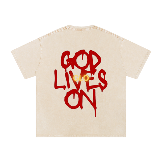Street Prayers Snow Washed Oversized T-Shirt