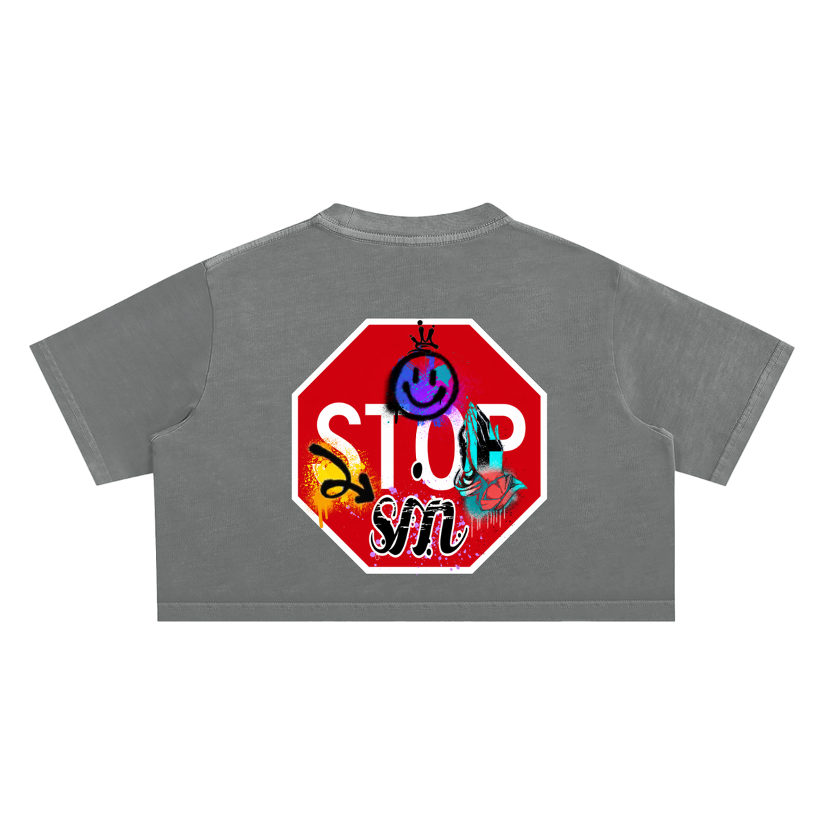 Soulful Snow Washed Crop Top
