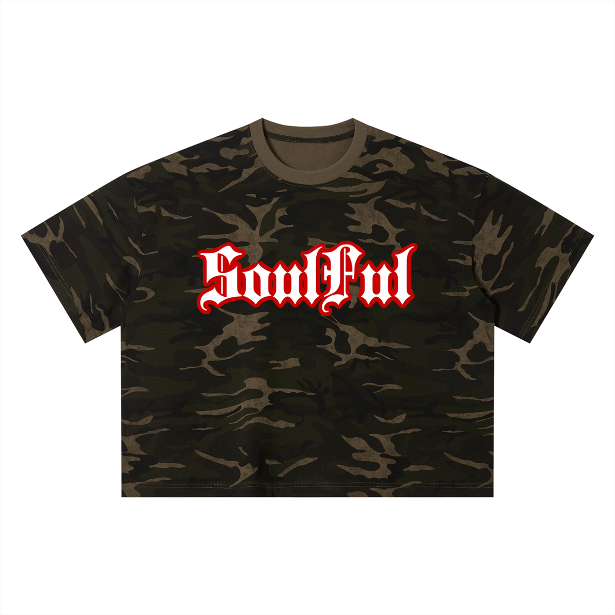 Soulful Unisex Camo Boxy T-Shirt