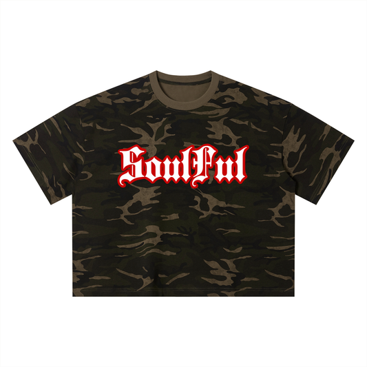 Soulful Unisex Camo Boxy T-Shirt