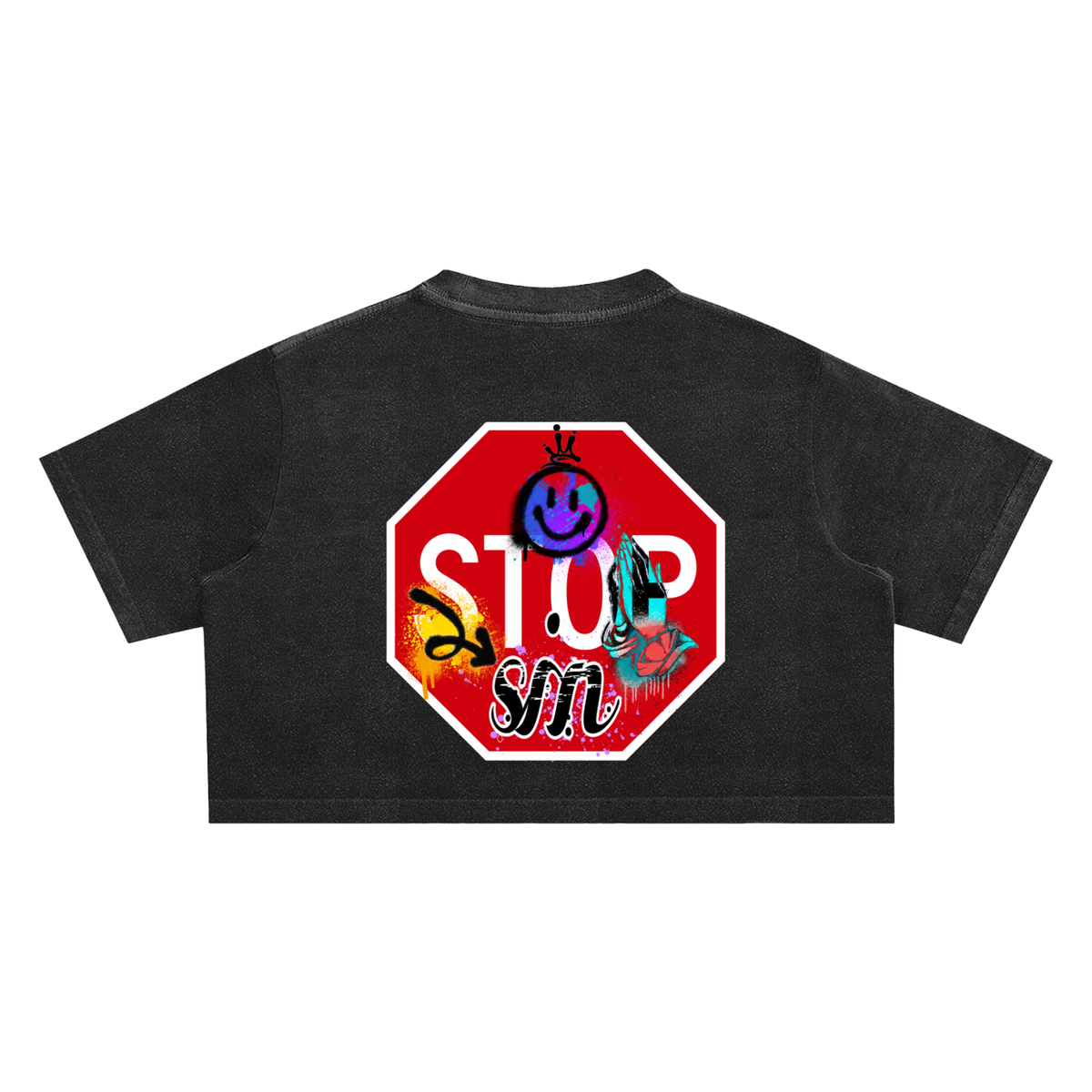 Soulful Snow Washed Crop Top