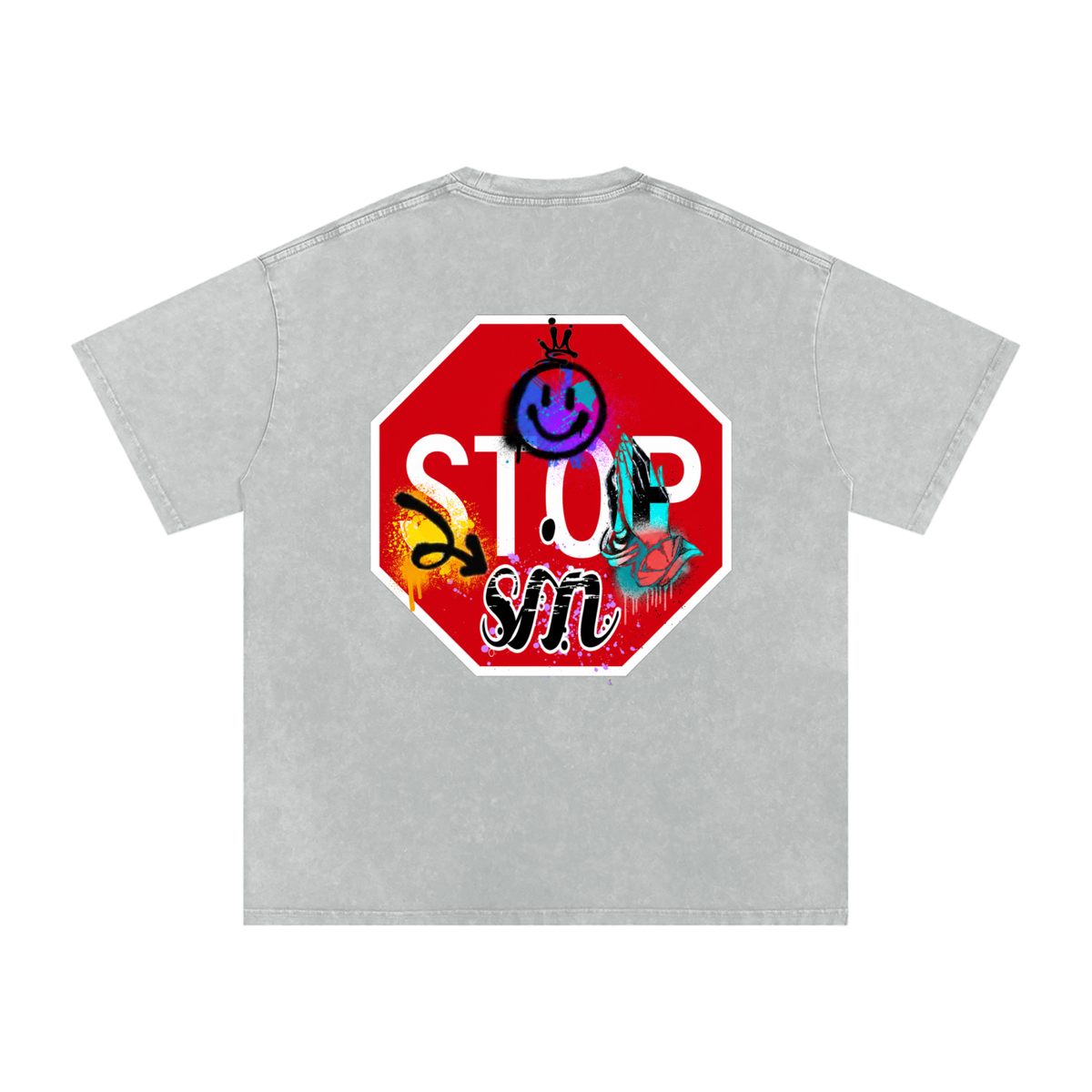 Soulful Snow Washed Oversized T-Shirt