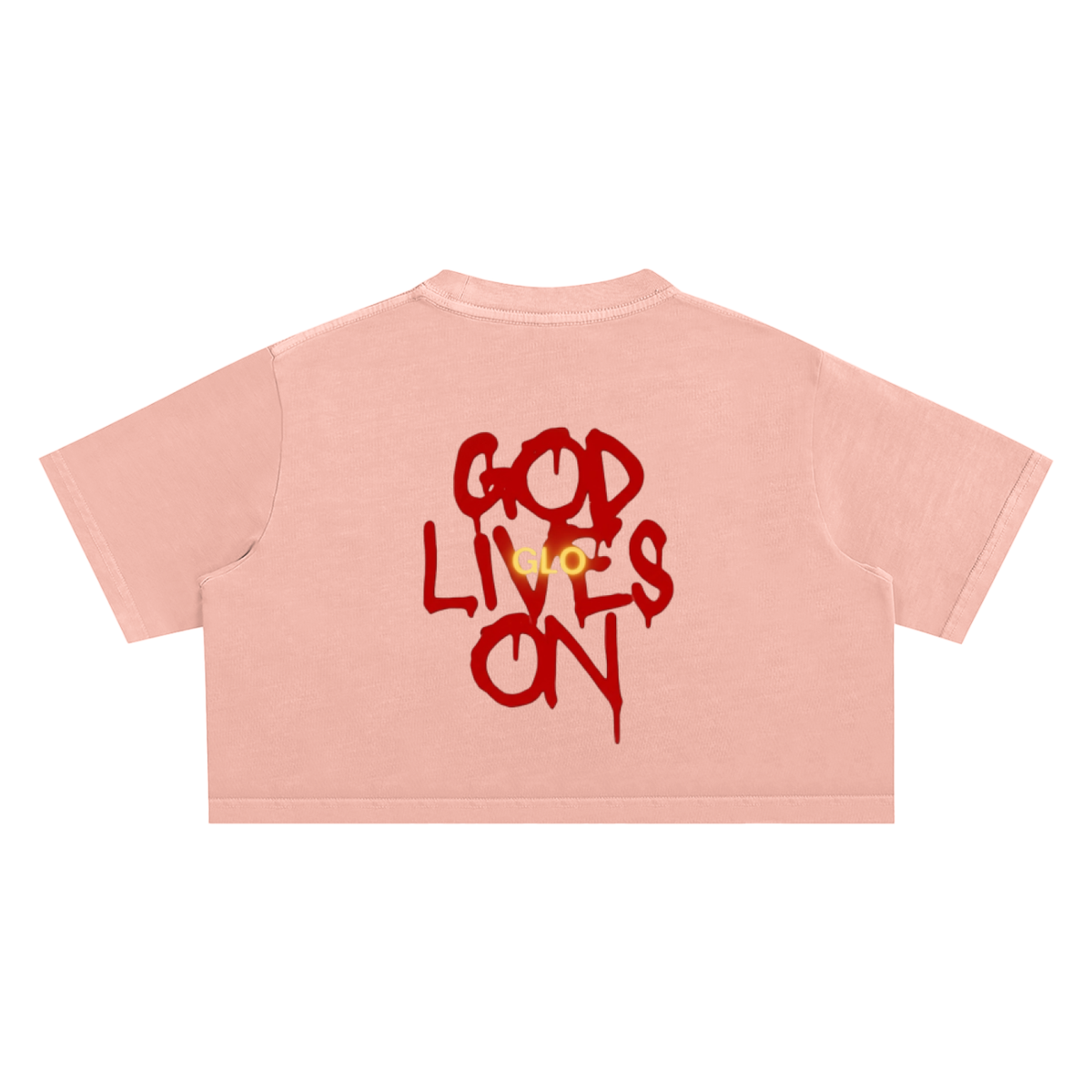 Streets Prayers Snow Washed Crop Top