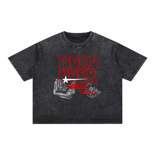 Mineral Wash Boxy Cotton T-Shirt