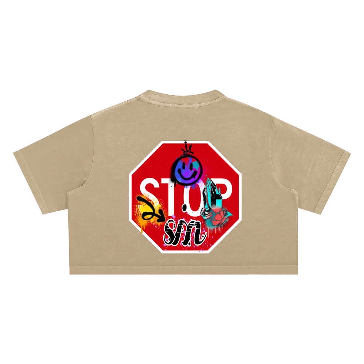 Soulful Snow Washed Crop Top