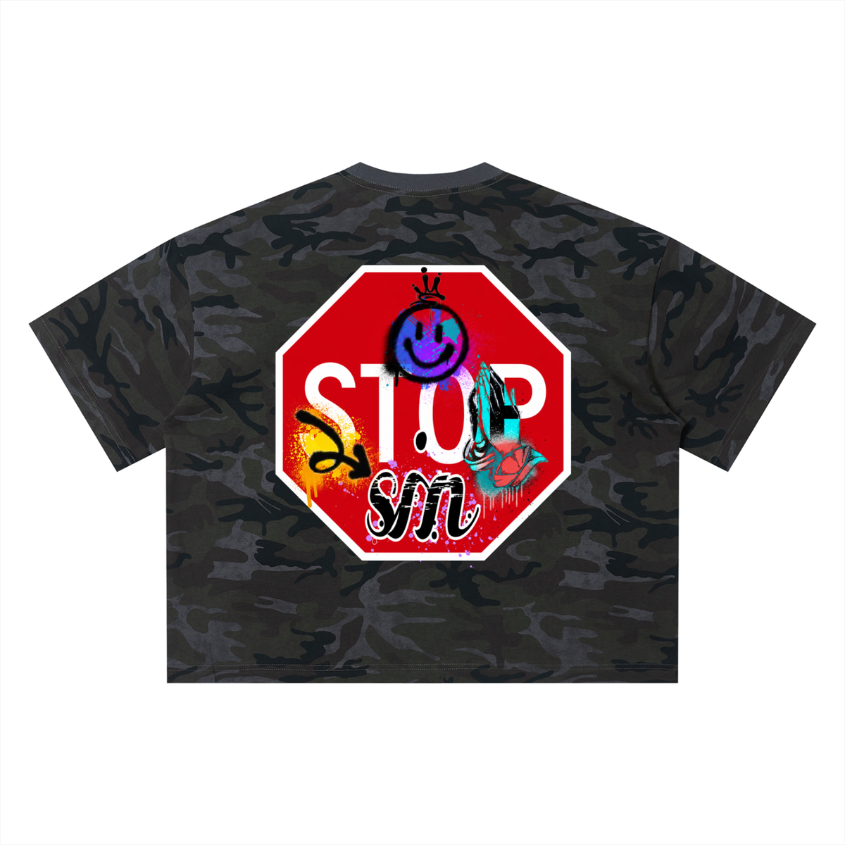 Soulful Unisex Camo Boxy T-Shirt