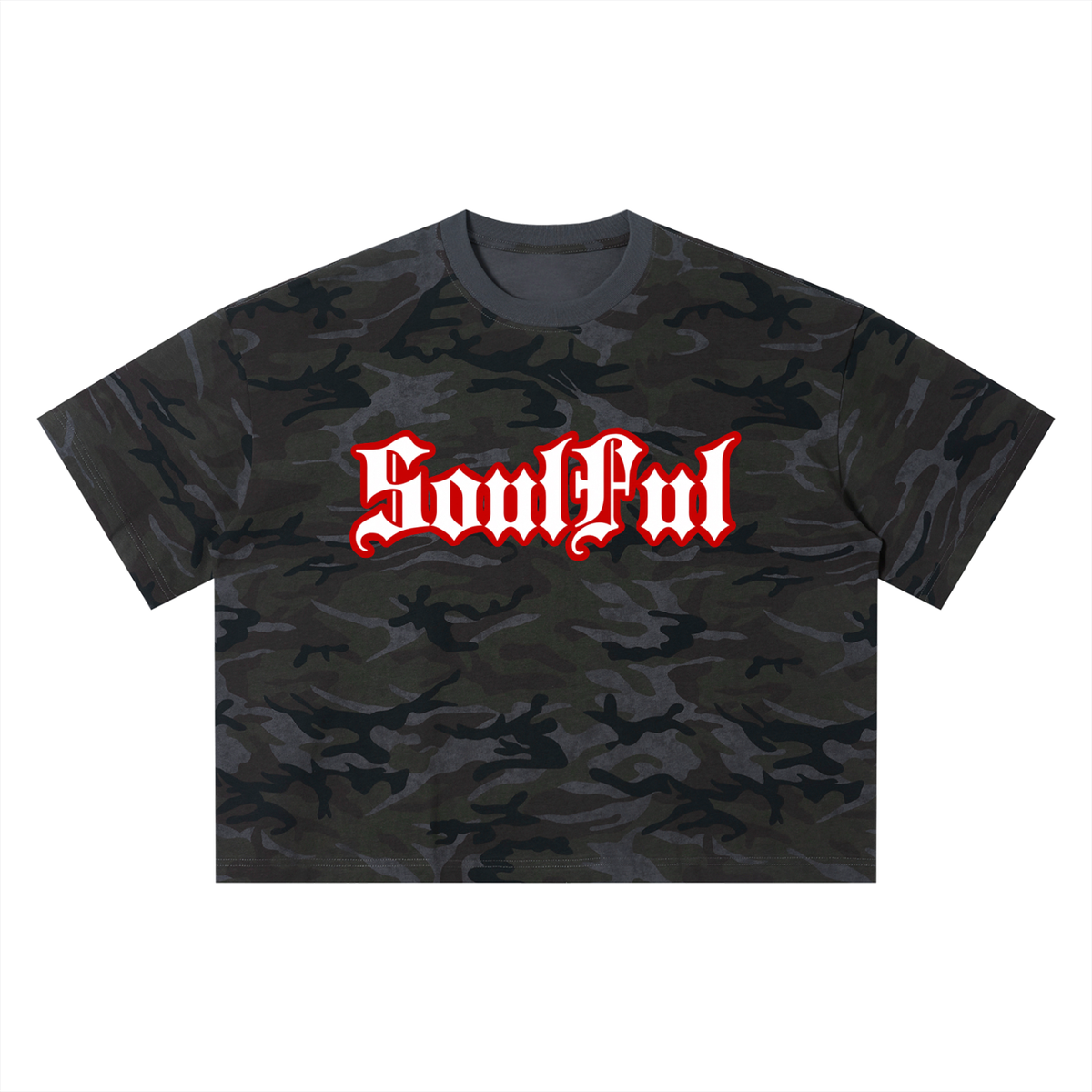 Soulful Unisex Camo Boxy T-Shirt